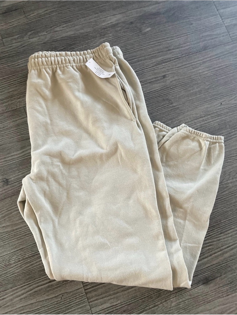 Cozy Cream Fleece Sweatpants
